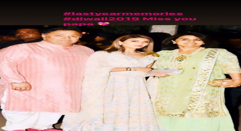 Riddhima misses papa Rishi Kapoor during Diwali, shares throwback pic.