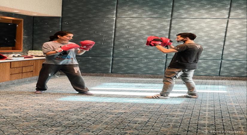 Kangana preps for 'Dhaakad' action even as she shoots for 'Thalaivi'.