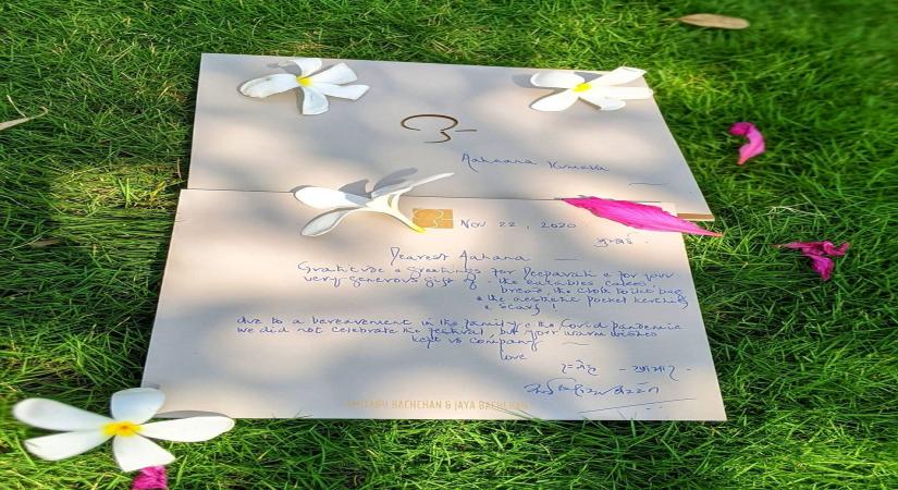 Aahana Kumra elated to receive a handwritten note from Amitabh Bachchan.