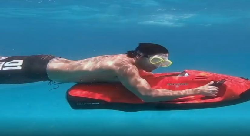 Varun Dhawan shares throwback underwater video.