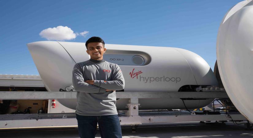 Tanay Manjrekar; Photograph Virgin Hyperloop