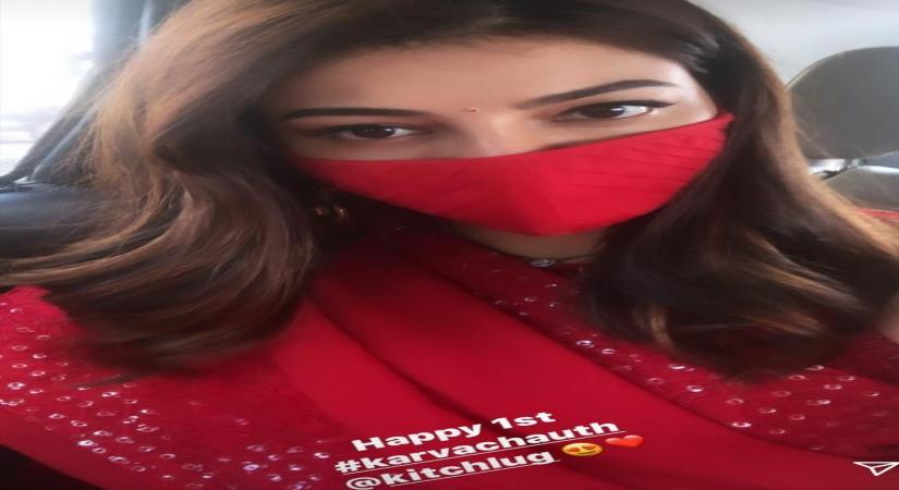 Kajal Aggarwal shares glimpses of her first Karwa Chauth.