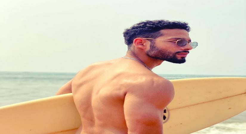 Siddhant Chaturvedi goes surfing.