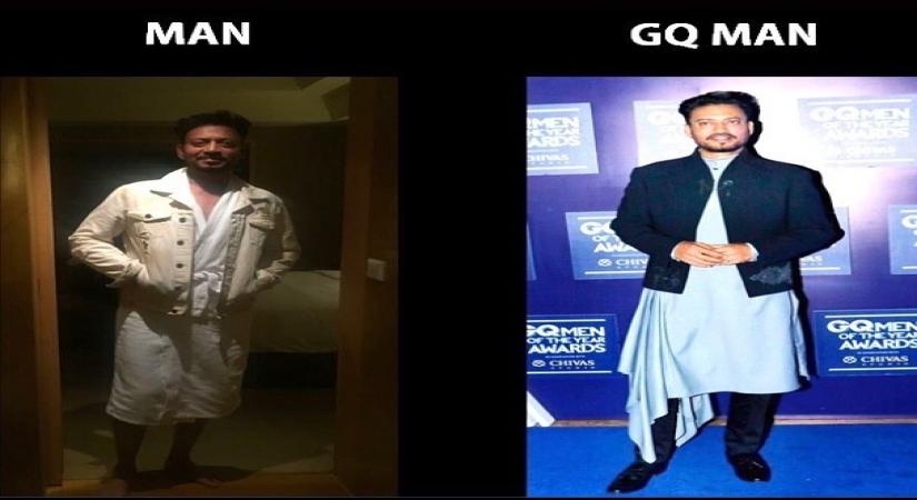 When Irrfan Khan 'memed' himself.