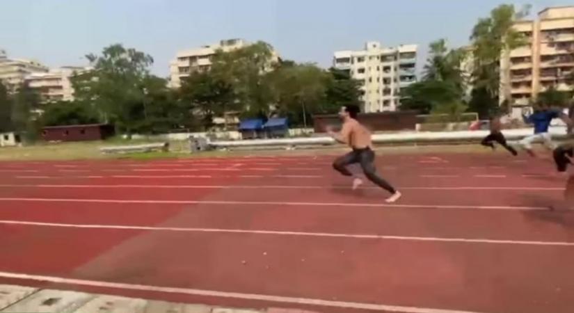 Tiger Shroff burns cake calories.