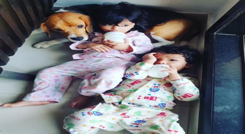 TV star Sourabh Raaj Jain introduces his kids on Children's Day.