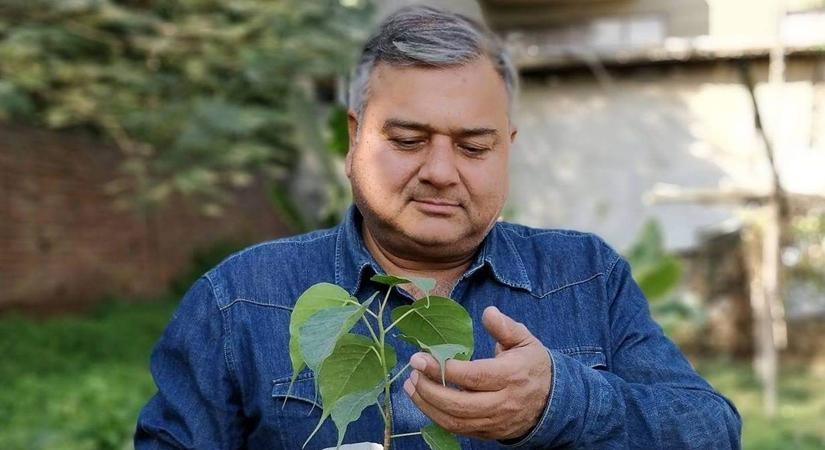Indian environmentalist advocates a greenery revolution.
