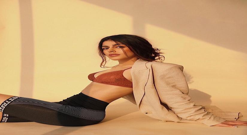 Alaya F. shares her secret of striking a svelte pose.