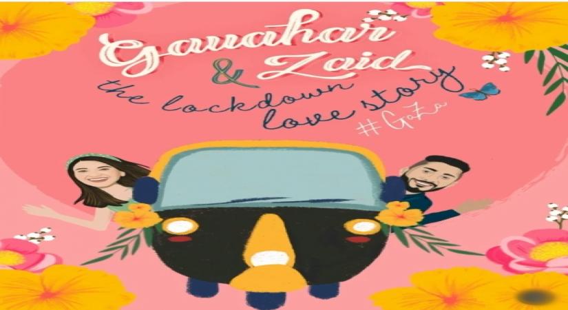 Gauahar Khan shares animated glimpse of lockdown love story with Zaid