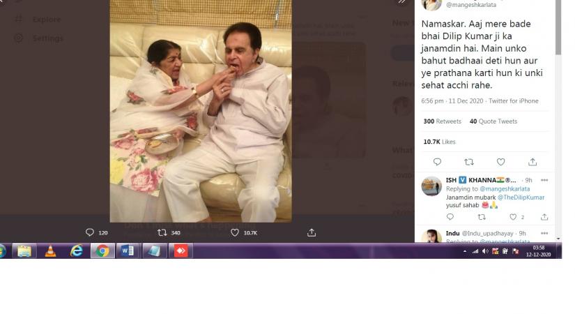 When Lata Mangeshkar wished 'Bade Bhai Dilip Kumar ji'