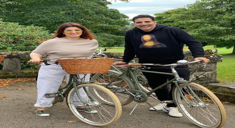 Bollywood supertar Akshay Kumar shared a throwback picture with wife Twinkle Khanna to wish her on her birthday, and joked that he is looking forward to making more questionable life decisions with her.