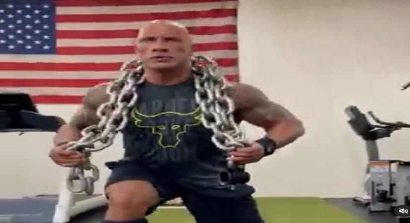 Dwayne Johnson gets nasty with chains