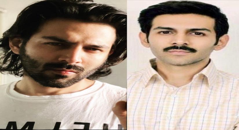 Kartik Aaryan compares looks.