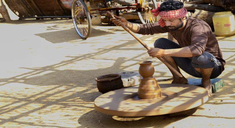 Actor Vineet Kumar Singh says he learnt pottery for his upcoming film Aadhaar, adding that he has now become a pro at the art of making pots.