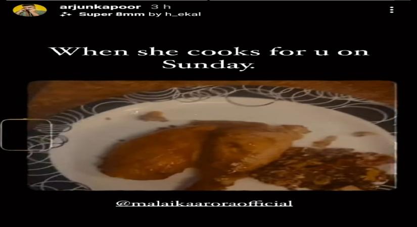 Arjun Kapoor enjoys Sunday meal cooked by Malaika Arora(Photo Credit: Instagram)