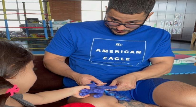 Kunal Kemmu does his 'Daddy duties' well (Credit: Instagram)