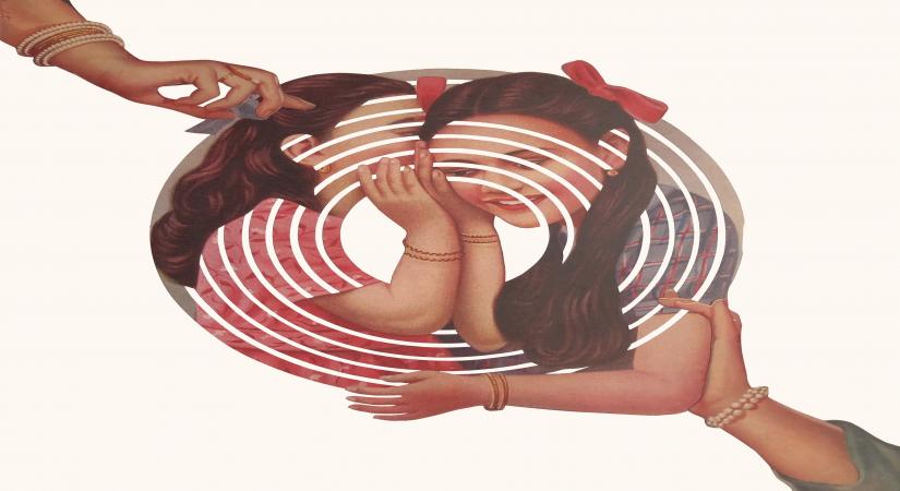 Nature Morte_Imagine the Truth, 18x18 in, Collage; print on paper, 2020