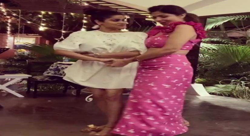 Shilpa and Shamita Shetty go retro with 'Badan pe sitaare' (credit: Instagram)