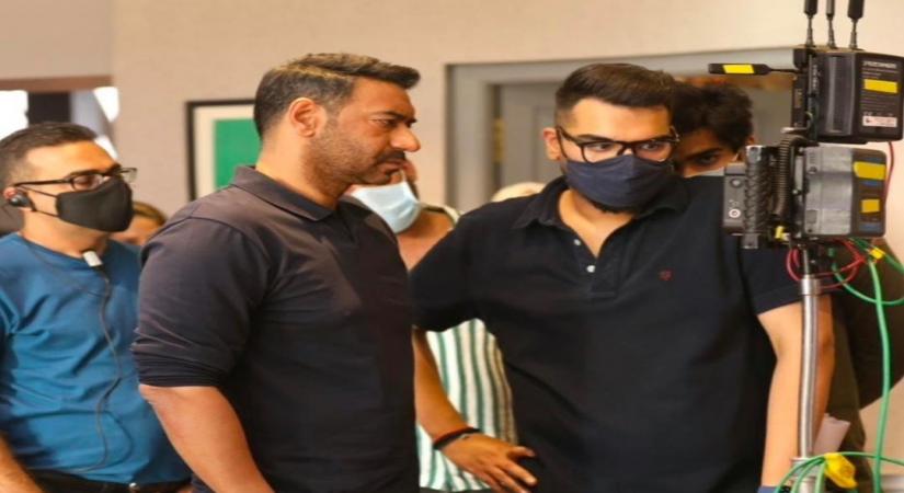 Bollywood star Ajay Devgn informed on Wednesday that he has almost wrapped up shooting for the first schedule of his upcoming directorial MayDay.