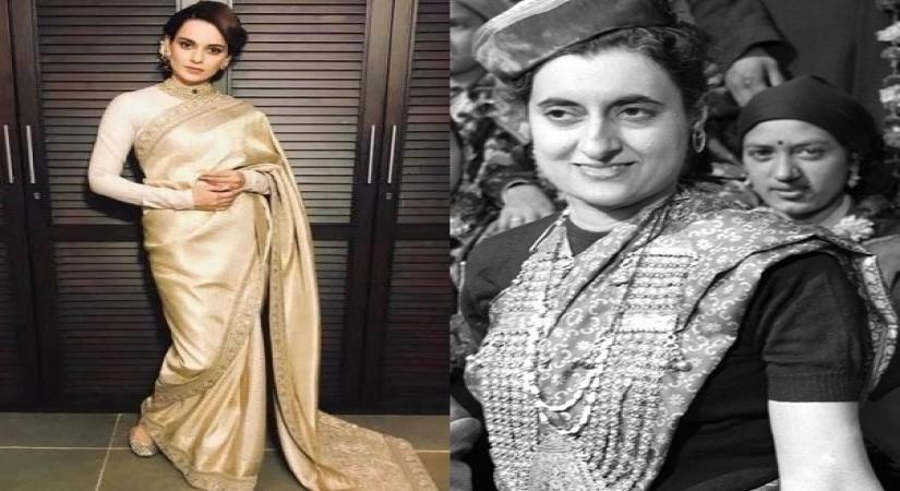 Kangana to play Indira Gandhi in political period drama (Credit: @IndiaHistorypic/Twitter)