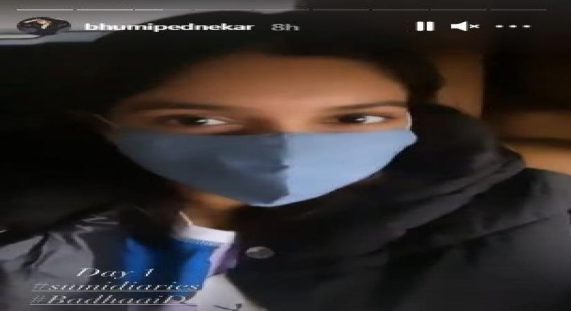 Bhumi Pednekar starts shooting for 'Badhaai Do'