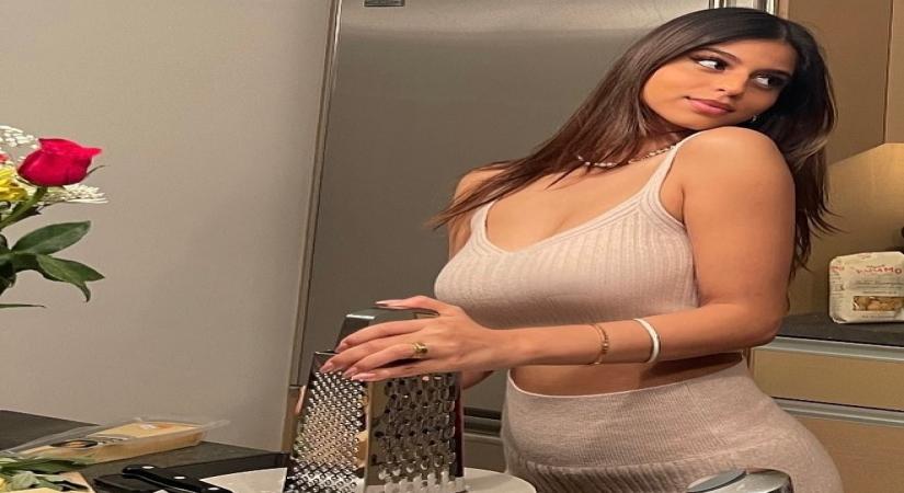 Suhana Khan, daughter of Bollywood superstar Shah Rukh Khan, has posted a picture grating cheese. More than her chore, it is her fashion statement in the image that is turning heads. (Instagram)