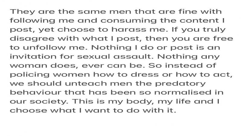 Bollywood filmmaker Anurag Kashyap's daughter Aaliyah took to Instagram on Friday to post screen shots of rape threats she has been receiving, among other derogatory comments, after she shared a photograph in lingerie recently.