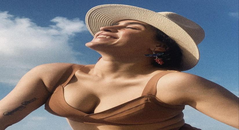 Sanya Malhotra strikes a sunkissed pose in bikini.(photo:Instagram)
