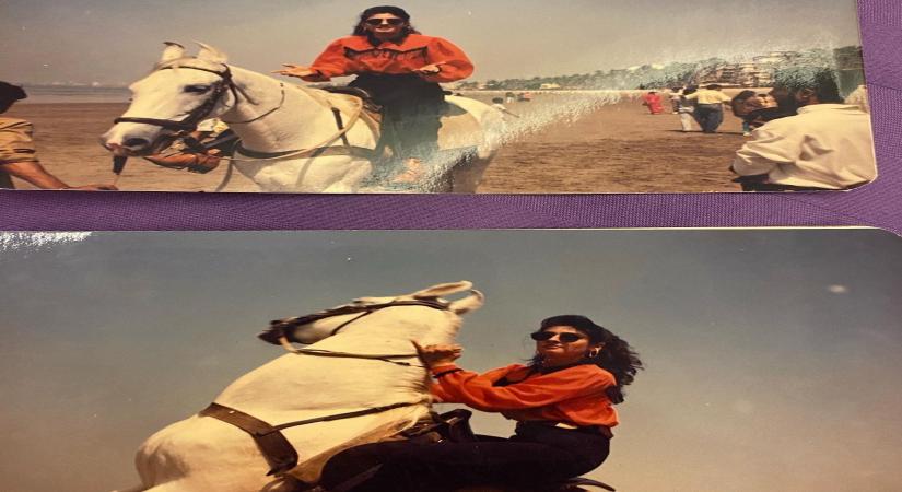 Raveena Tandon is more comfortable on a horse than motorcycle (Credit: Instagram)