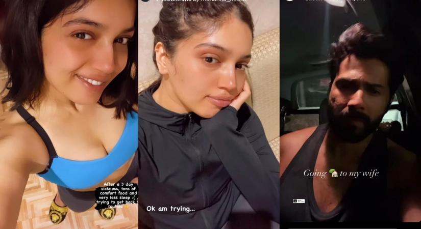 Varun Posts video while going back home to his wife.