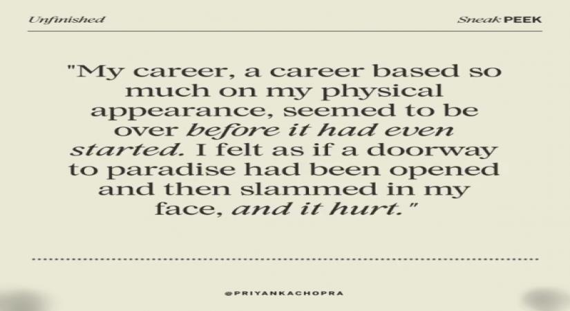 Priyanka Chopra recalls in autobiography she was advised 'a boob job'.(photo:instagram)