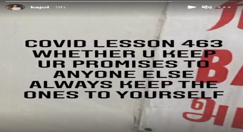 Kajol: Always keep the promise you made to yourself (Credit: Instagram)