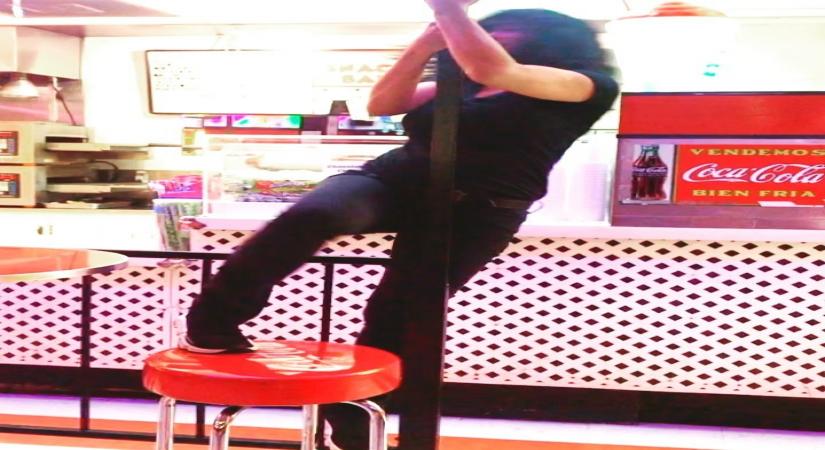 Salma Hayek shares her version of pole dance