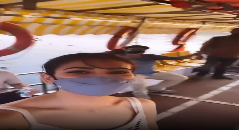 Actress Kriti Kharbanda shared a video of her first jetty ride on Instagram on Thursday.