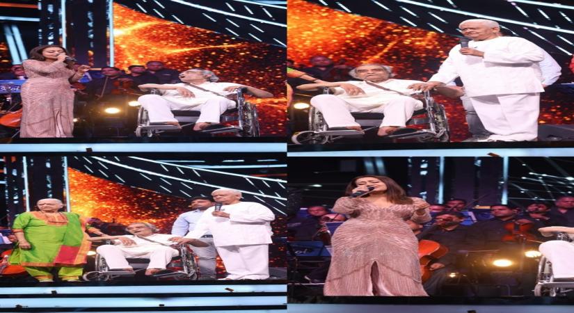 Neha Kakkar donates Rs 5 lakh to veteran lyricist Santosh Anand.