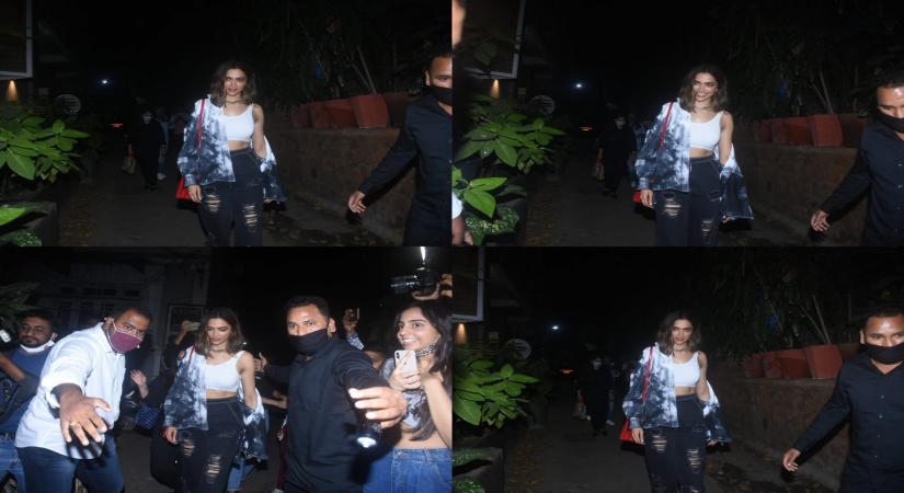 Deepika Padukone mobbed outside eatery, video goes viral.