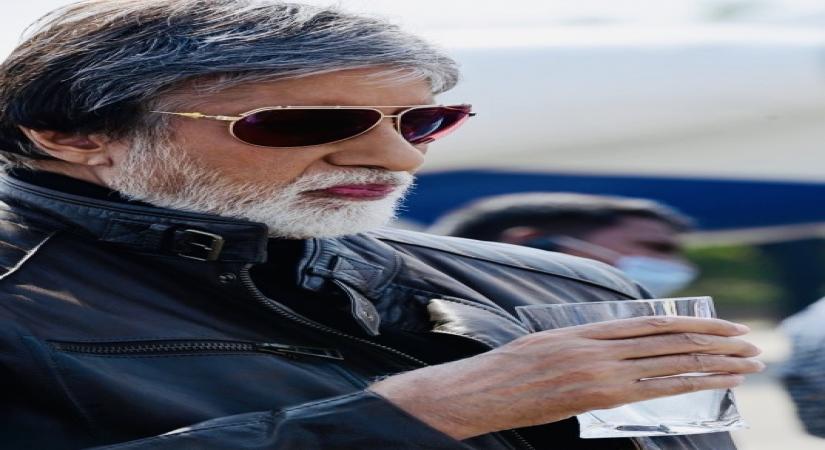 Amitabh Bachchan relishes nimbu paani on MayDay set (Credit: Twitter)