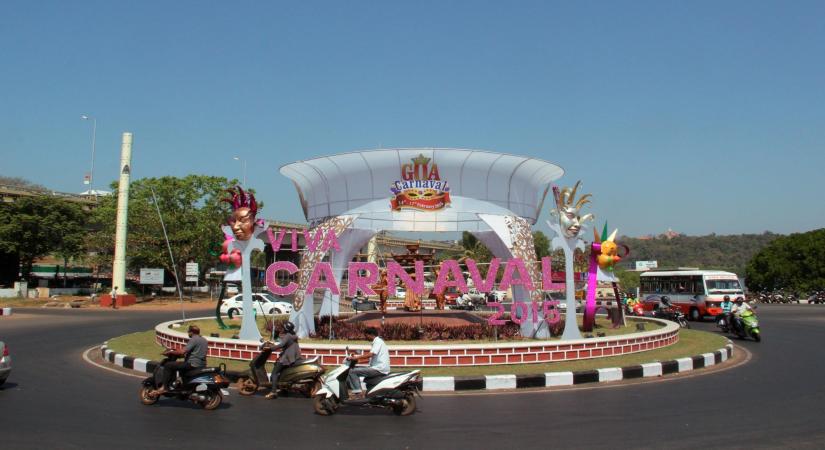 Panaji: Panaji decks up for Carnival 2015  on Feb 13, 2015. (Photo: IANS)