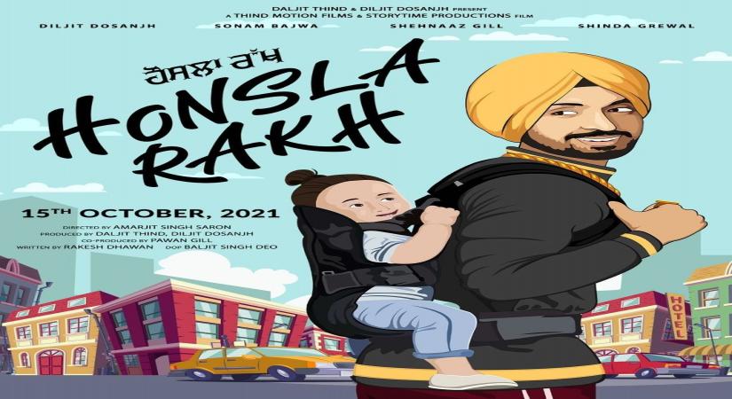 Diljit Dosanjh turns producer with Dusshera release 'Honsla Rakh'.(photo:Instagram)