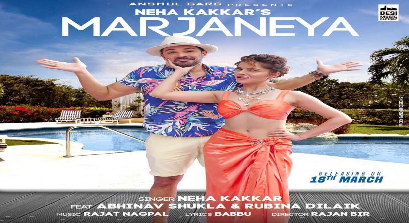 Neha Kakkar shares first look of Rubina-Abhinav's music video 'Marjaneya'