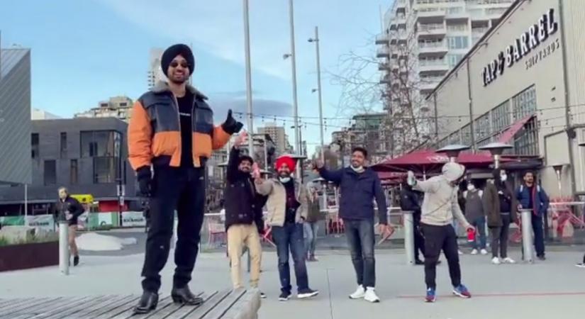 Punjabi stars Diljit Dosanjh and Sonam Bajwa are the latest names to join the viral "Pawri ho ri hai" meme fest.
