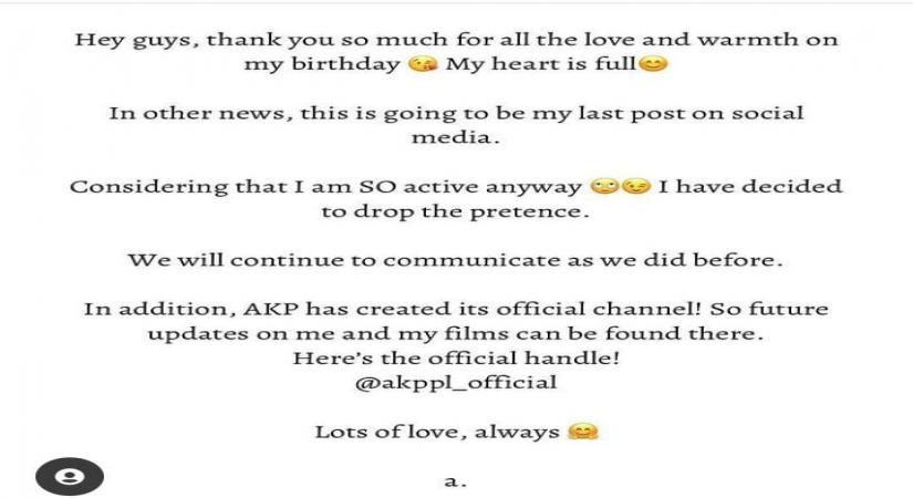 Aamir Khan quits social media