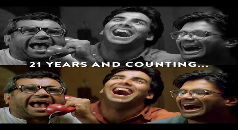Akshay, Suniel, Gulshan nostalgic as 'Hera Pheri' turns 21.