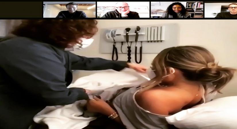 Model Chrissy Teigen has posted a picture from what seems like a clinic but it is her caption that grabs attention. (Instagram)