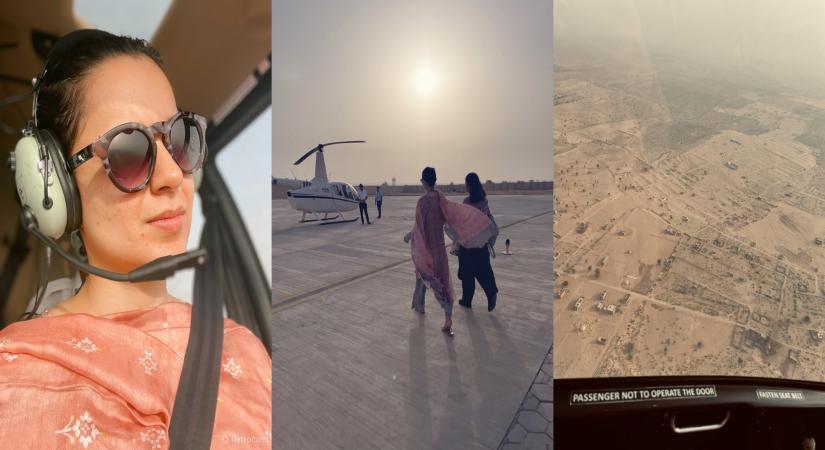 Kangana Ranaut starts 'Tejas' shoot in Rajasthan. (Credit: Twitter)