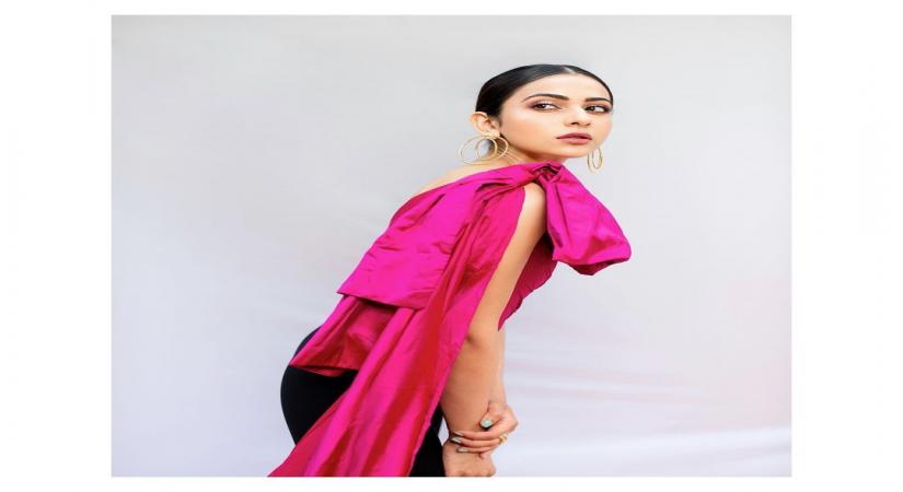 Rakul Preet strikes a pretty pink pose.(Photo:Instagram)