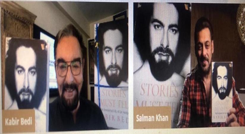 Salman Khan unveils cover of Kabir Bedi's memoir