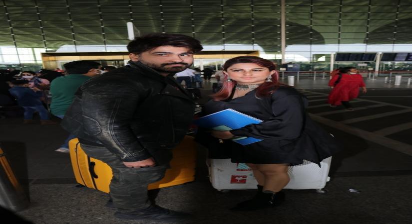 Mumbai: Aarya Babbar  seen at Airport on Saturday, 30 January 2021.(Photo:IANS/Sanjay Tiwari)