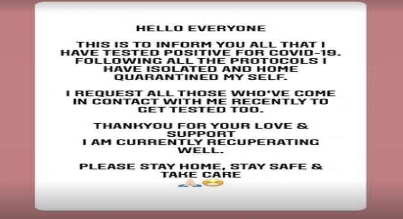 Pooja Hegde tests Covid-19 positive.(photo:instagram)