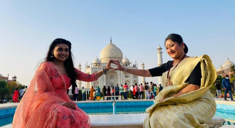 'Sasural Simar Ka 2' cast shoots in Agra.